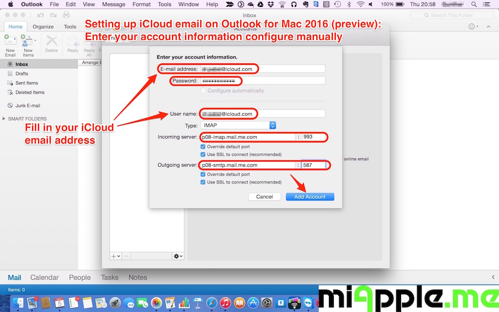 outlook 2011 for mac inbox item limit